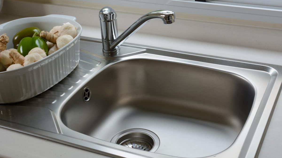 washbasin in a kitchen