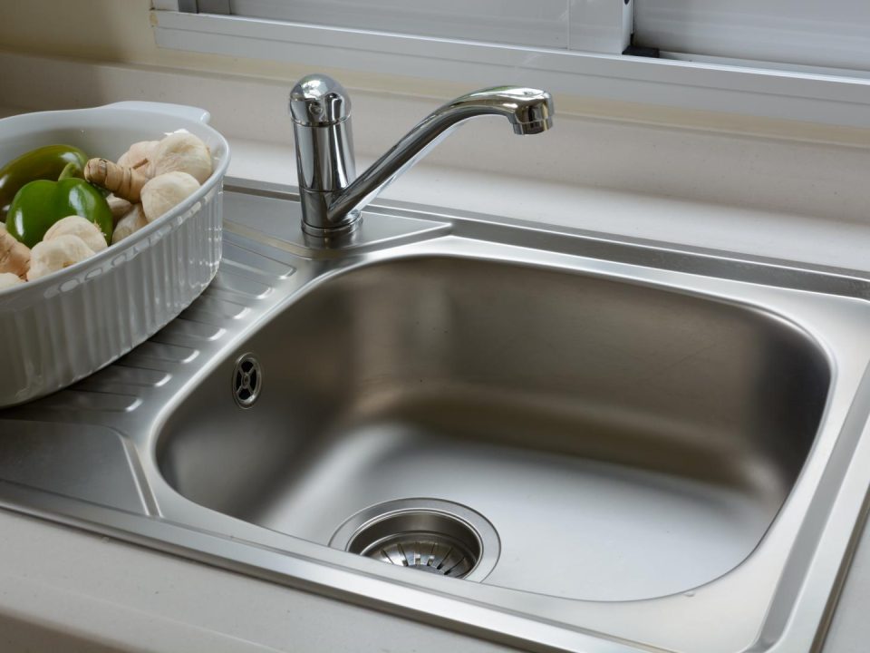 washbasin in a kitchen