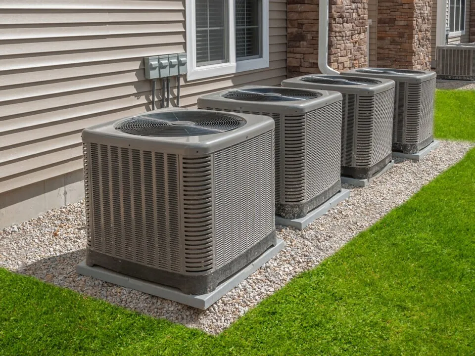 Outdoor air conditioning and heat pump unit