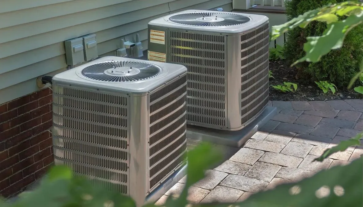two outdoor ac units
