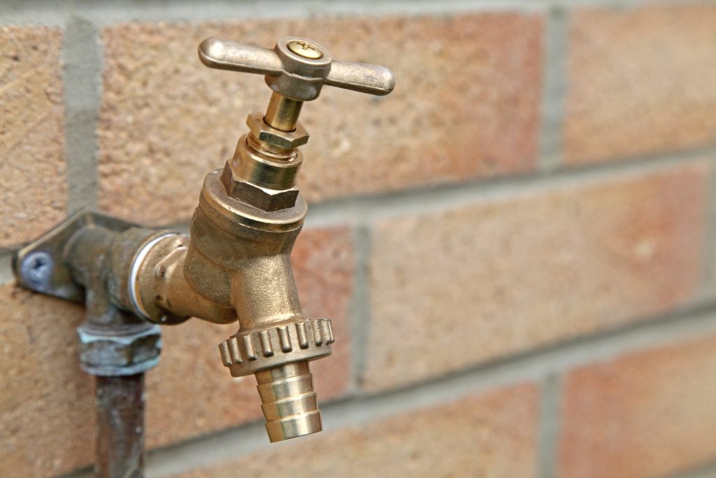 brass outside faucet tap