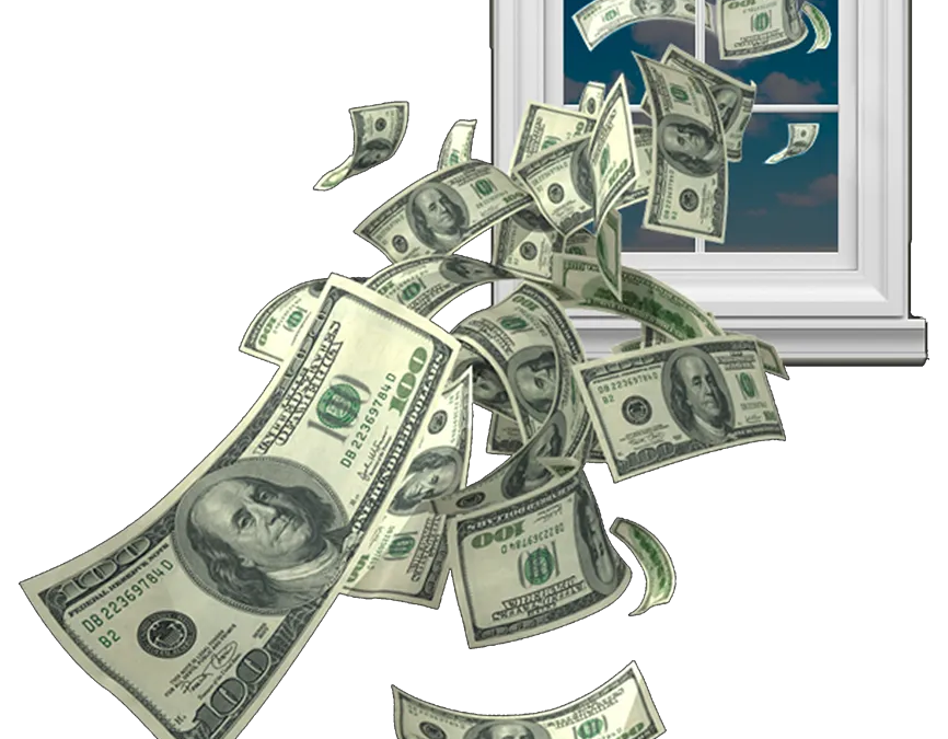 money out window